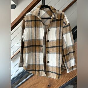 Plaid flannel jacket